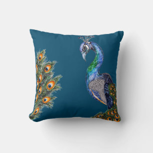 Brilliant Peacock Cushion