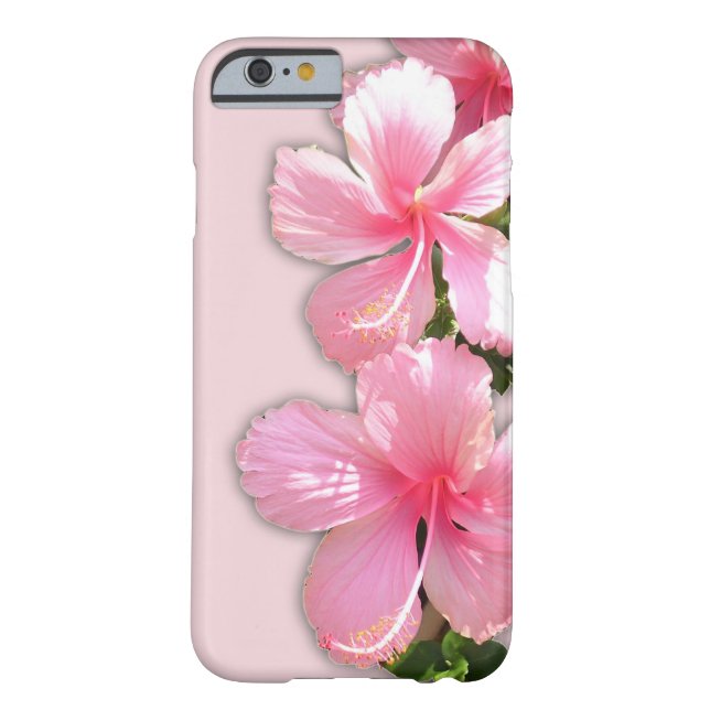 Brilliant Pink Hibiscus Flowers Case-Mate iPhone Case (Back)