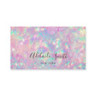 brilliant pink opal stone business card