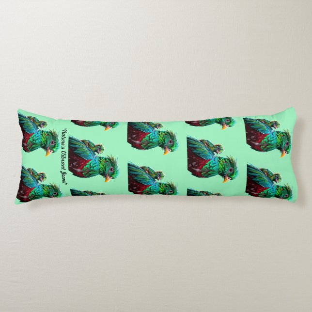 "Brilliant Plumage" Body Cushion (Front)