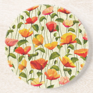 Brilliant Poppies Coaster