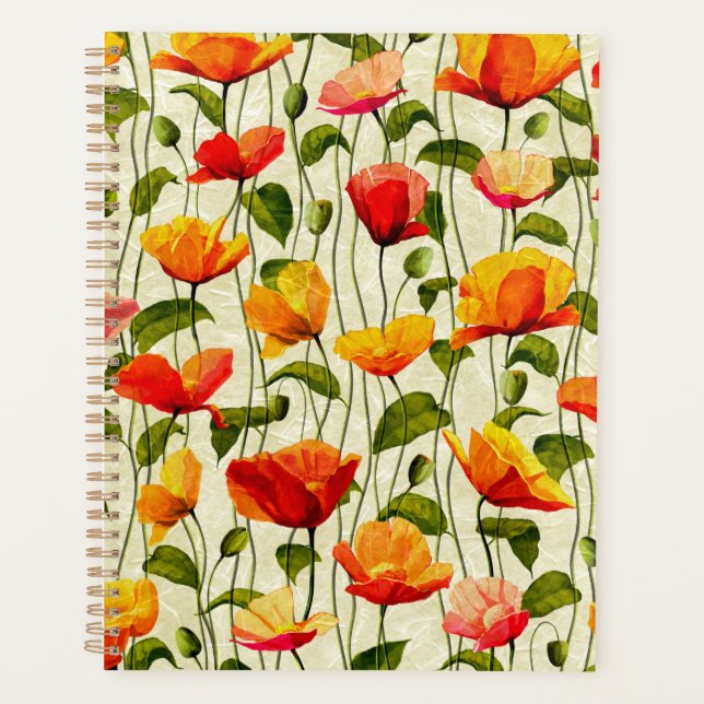 Brilliant Poppies Planner (Front)