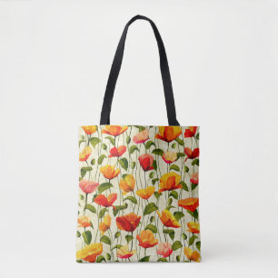 Brilliant Poppies Tote Bag