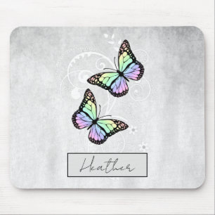 Brilliant Rainbow Butterflies Mouse Mat