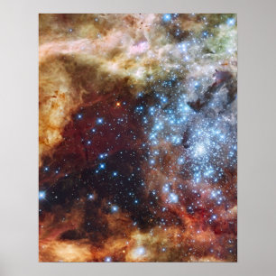 Brilliant Rainbow Nebula 30 Doradus Poster