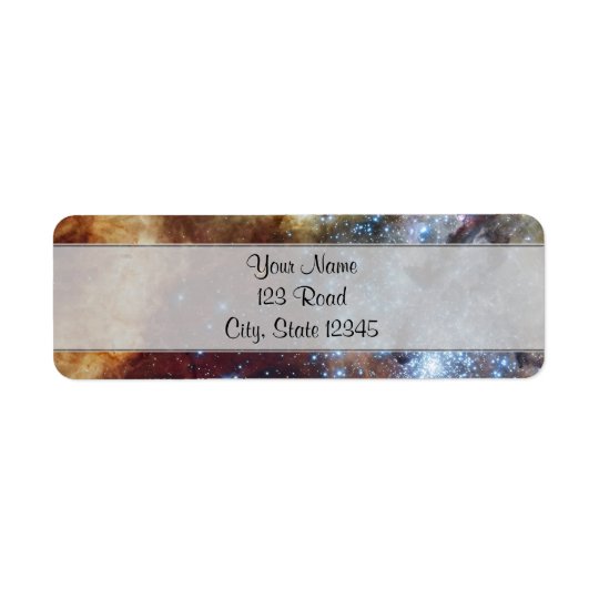 Brilliant Rainbow Nebula 30 Doradus Return Address Label