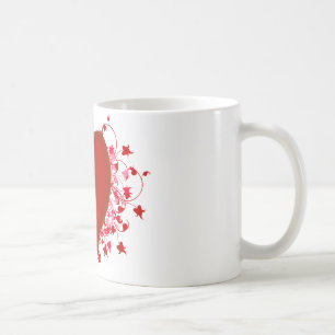 Brilliant Red Heart Coffee Mug