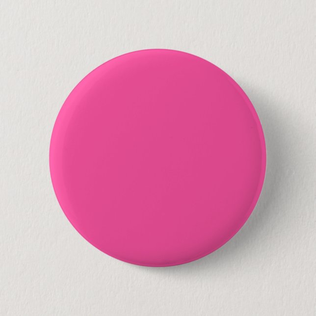 Brilliant rose  (solid colour)  6 cm round badge (Front)