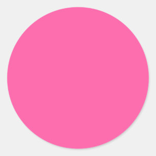 Brilliant rose  (solid colour)  classic round sticker