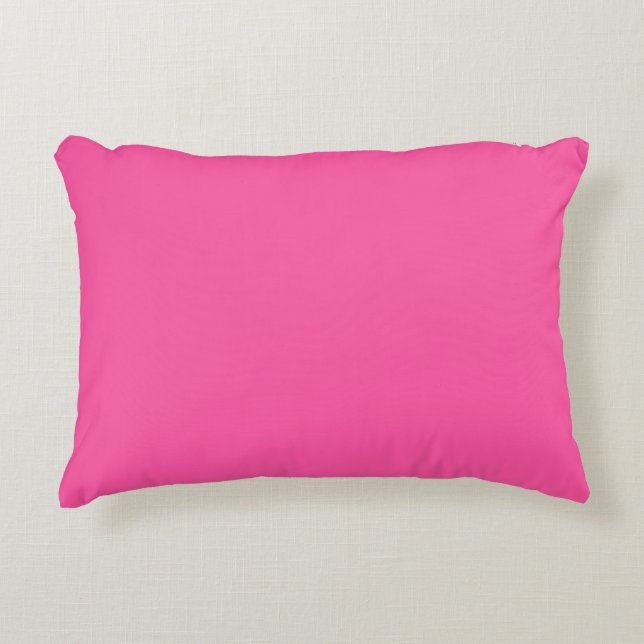 Brilliant rose  (solid colour)  decorative cushion (Front)