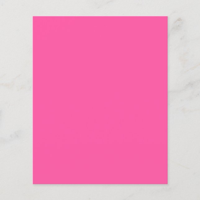 Brilliant rose  (solid colour)  flyer (Front)