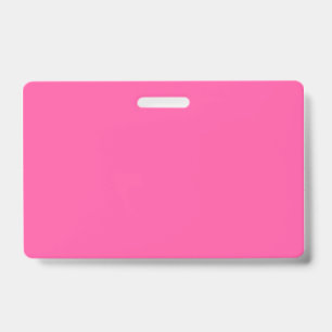Brilliant rose (solid colour) ID badge