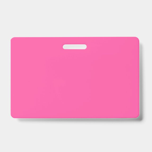 Brilliant rose  (solid colour)  ID badge (Front)