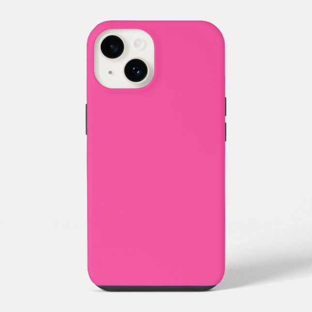 Brilliant rose  (solid colour)  iPhone case (Back)