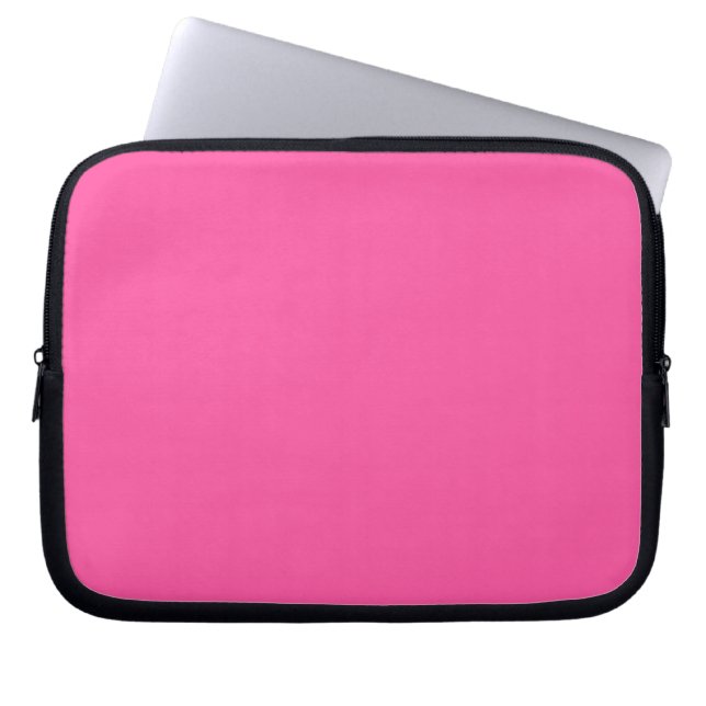 Brilliant rose  (solid colour)  laptop sleeve (Front)