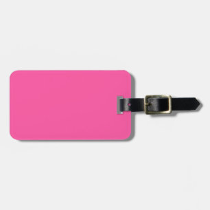Brilliant rose (solid colour) luggage tag
