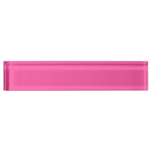 Brilliant rose (solid colour) nameplate