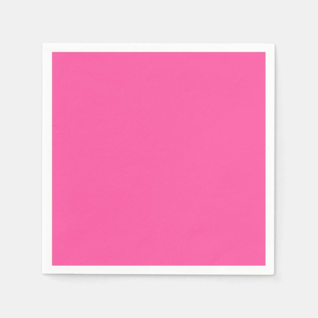 Brilliant rose  (solid colour)  napkin (Front)