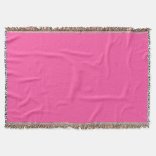 Brilliant rose (solid colour) throw blanket