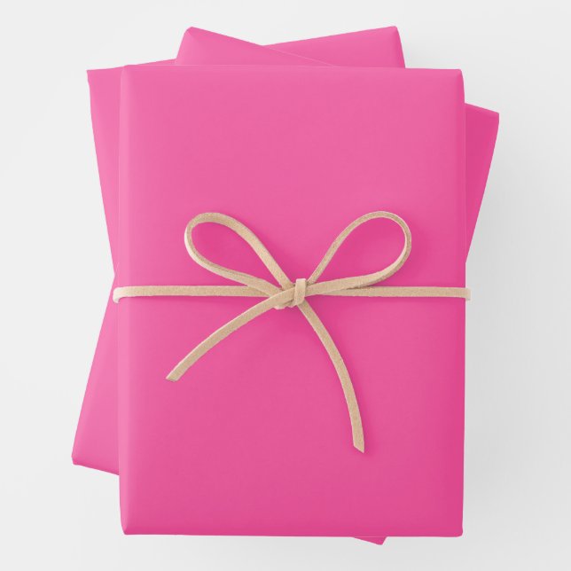 Brilliant rose  (solid colour)  wrapping paper sheet (In situ)