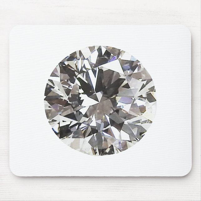 Brilliant Round Diamond Mouse Mat (Front)