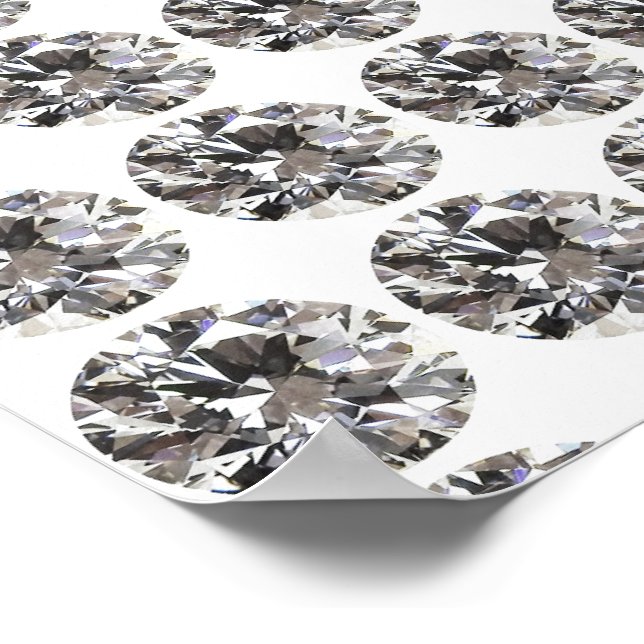 Brilliant Round Diamond Poster (Corner)