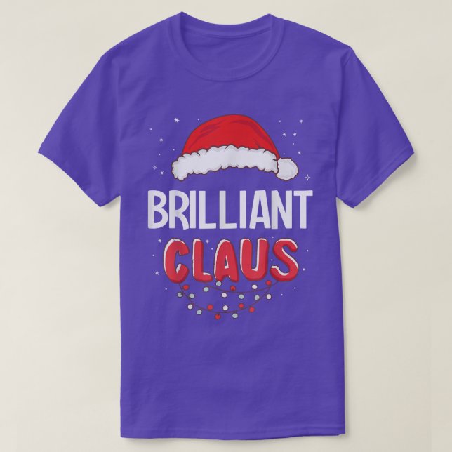 Brilliant Santa Claus Christmas Matching Costume T T-Shirt (Design Front)