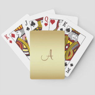 Brilliant shiny gold playing cards