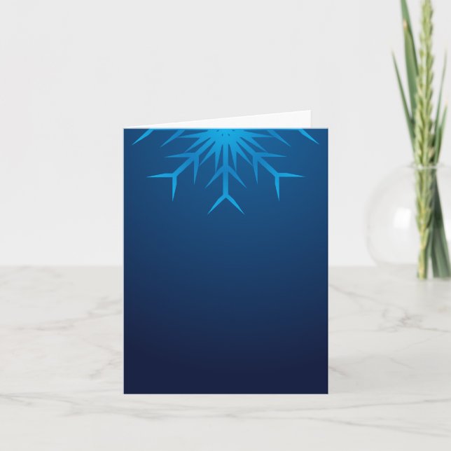 brilliant snowflake holiday card (Front)