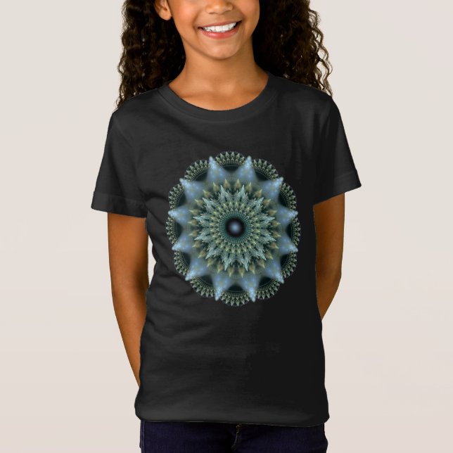 Brilliant star fractal pattern T-Shirt (Front)