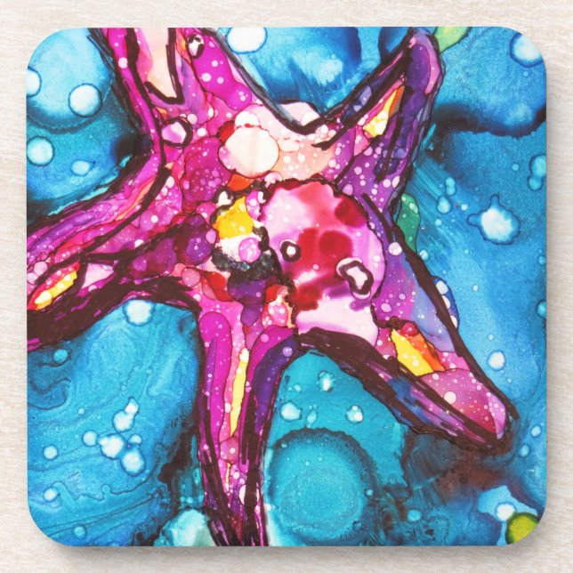 Brilliant Starfish Coaster (Front)