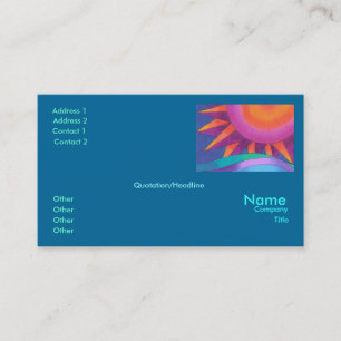 Brilliant Sun Business Card Template