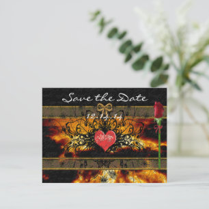 Brilliant Sunset Thru the Clouds Save the Date Announcement Postcard