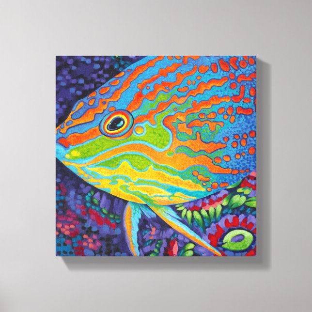 Brilliant Tropical Fish I Canvas Print (Front)