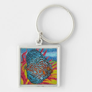 Brilliant Tropical Fish II Key Ring