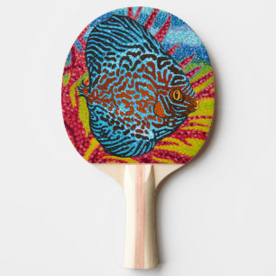 Brilliant Tropical Fish II Ping Pong Paddle