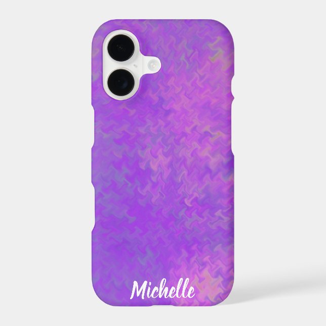 Brilliant Violet Marbled Artsy Personalised (Back)