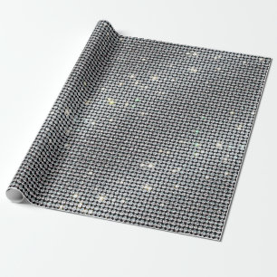 brilliant wrap gift, glitter paper, white crystal wrapping paper