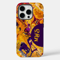 Brilliant Yellow Orange Fractal Design