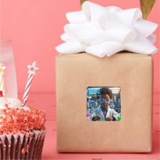 Brilliant Young Scientist   Square Sticker