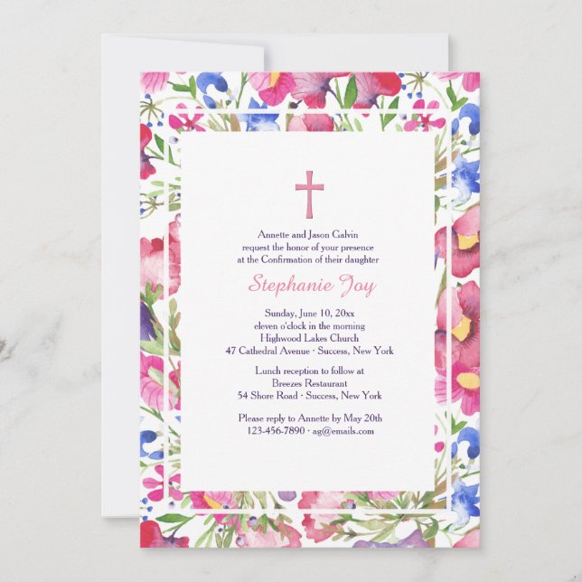 Brilliantly Beautiful Invitation (Front)