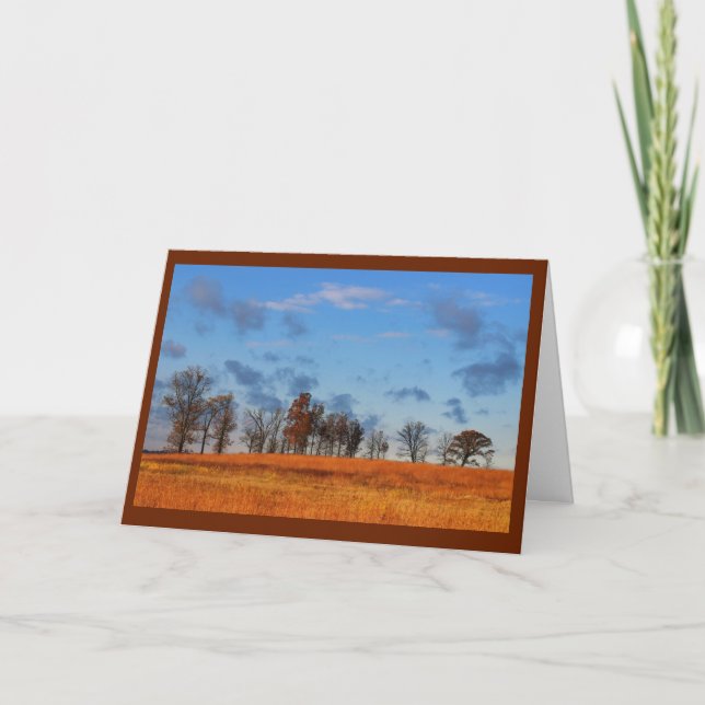 Brilliantly Coloured Scenery Thinking Of You Card (Front)
