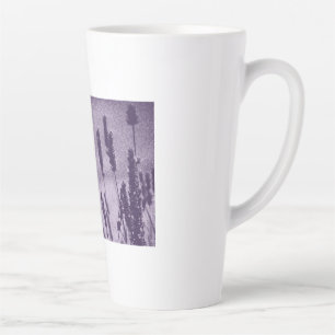 Brimstone Butterfly on a Purple Lavender Field Latte Mug