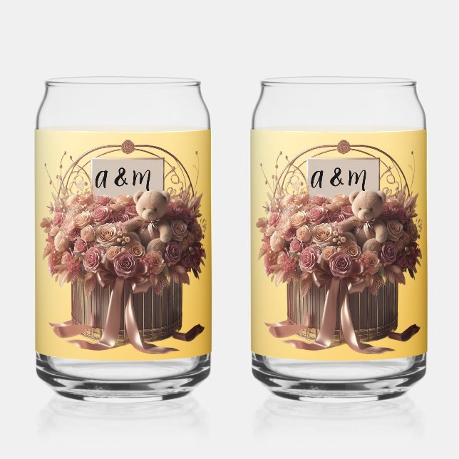 Brindis Boda Novel Drinkware Set Can Glass (Front)