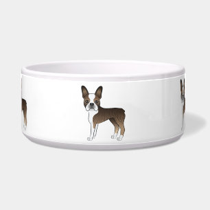 Brindle Boston Terrier Cute Cartoon Dogs
