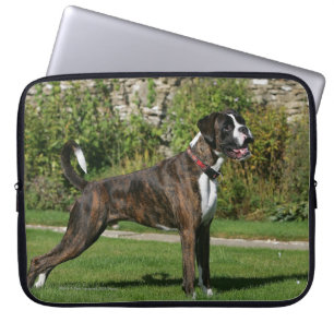 Brindle Boxer Dog Show Stance Laptop Sleeve