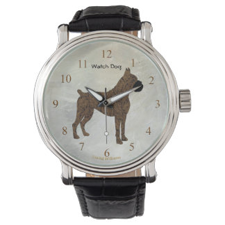 Brindle Boxer Watch Dog