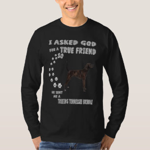 Brindle Cur Dog Mum Dad Treeing Tennessee Brindle T-Shirt