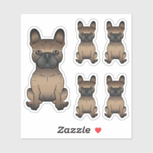 Brindle French Bulldog / Frenchie Cute Cartoon Dog