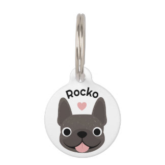 Brindle French Bulldog Personalised ID Tag